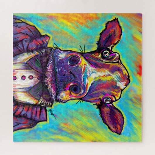 Crazy Koe Man Puzzle Legpuzzel (Horizontaal)