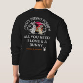 Crazy Konijn Persoon T-shirt (Achterkant)