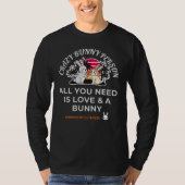Crazy Konijn Persoon T-shirt (Voorkant)