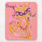 "Crazy, Kool Kat II" Mousepad -  Muismat (Voorkant)