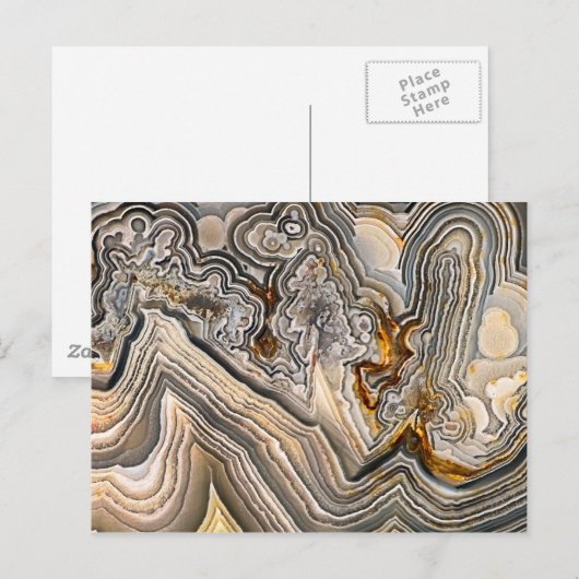 Crazy Lace Agate Briefkaart (Voorkant / Achterkant)