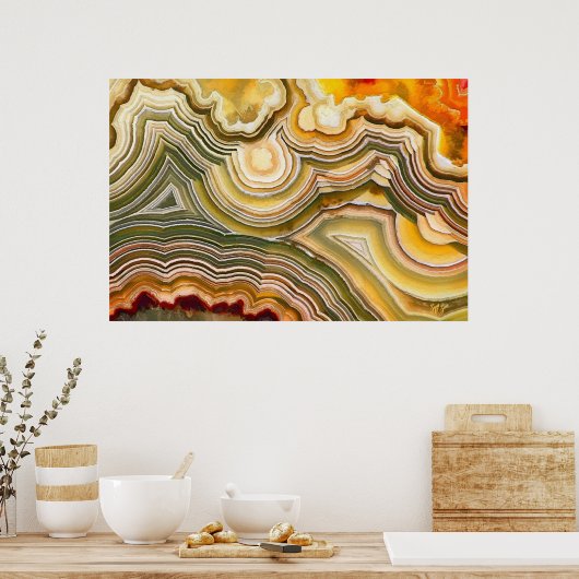 Crazy Lace Agate Fantasy Opus 02 Poster (Keuken)