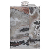 Crazy Lace Agate Gemstone Photo Flask Heupfles (Achterkant)