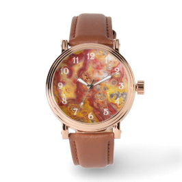 Crazy Lace Agate Pattern Horloge