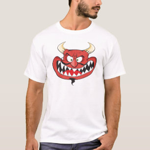 Crazy lachende duivel t-shirt