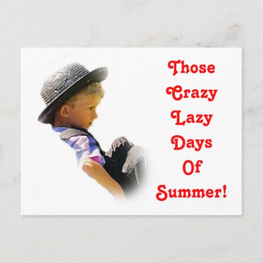 Crazy Lazy Days, Summer Briefkaart (Voorkant)