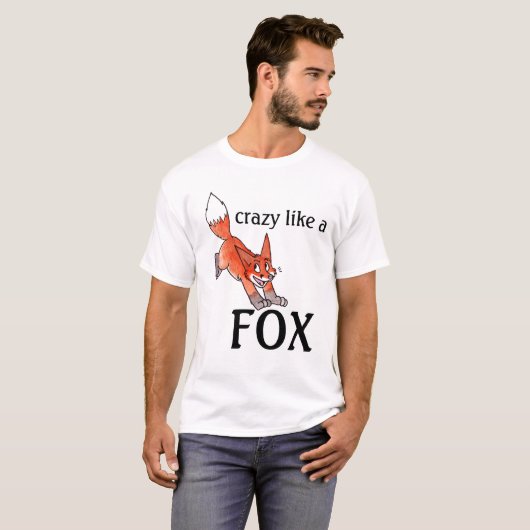 Crazy like a Fox T-shirt (Voorkant volledig)