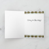 Crazy Like A Fox - Valentijnsdag Kaart (Binnen)