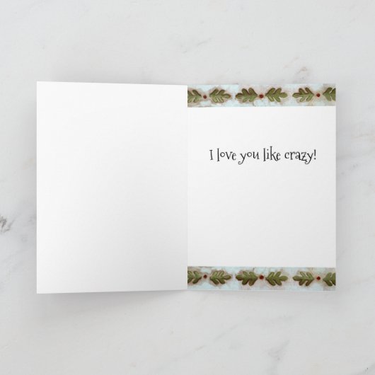 Crazy Like A Fox - Valentijnsdag Kaart (Binnen)