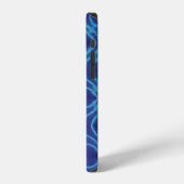 Crazy Lines Tie Dye - Paarse iPhone Hoesje (Linkerkant)