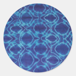 Crazy Lines Tie Dye - Paarse Ronde Sticker