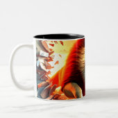 Crazy Lion Tweekleurige Koffiemok (Links)