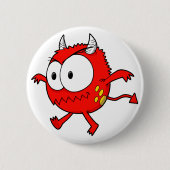 Crazy Little Devil Monster Button (Voorkant)