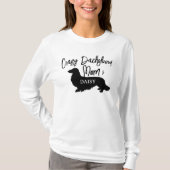 Crazy Long Hair Teckel Hond Mama Gepersonaliseerd T-shirt (Voorkant)