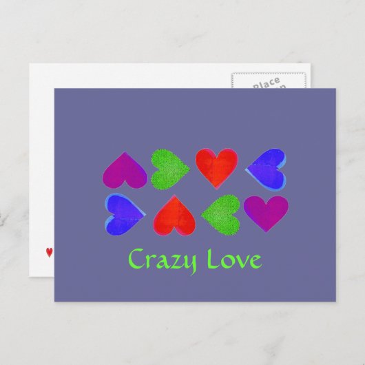 Crazy Love Briefkaarten (Voorkant / Achterkant)