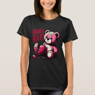 Crazy Love Pijn Gebroken Hart Pijn Beer Valentijn  T-shirt