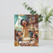 Crazy Ma Briefkaart (Staand voorkant)