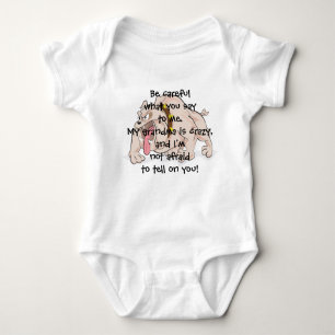 Crazy Mad Dog Grandma Baby T Shirt