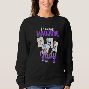 Crazy Mahjong Lady Chinese Game Played Mahjong Trui