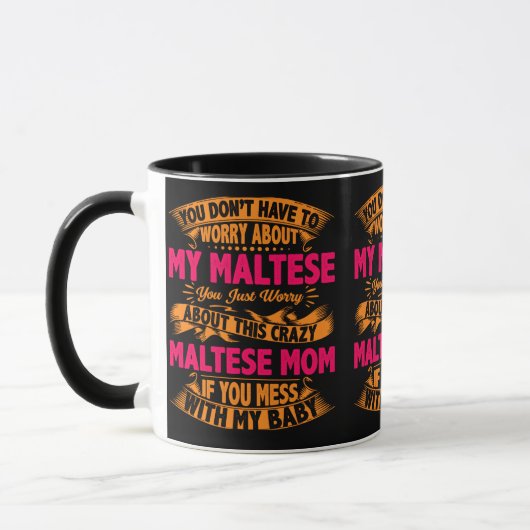 Crazy Maltese mam Mok (Links)