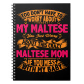 Crazy Maltese mam Notitieboek (Voorkant)