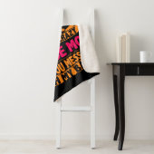 Crazy Maltese mam Sherpa Deken (In situ)