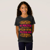 Crazy Maltese mam T-shirt (Voorkant volledig)