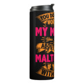 Crazy Maltese mam Thermosbeker (Gedraaid links)