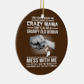Crazy mama keramisch ornament (Rechts)