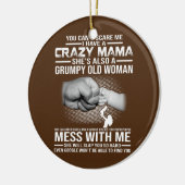 Crazy mama keramisch ornament (Links)