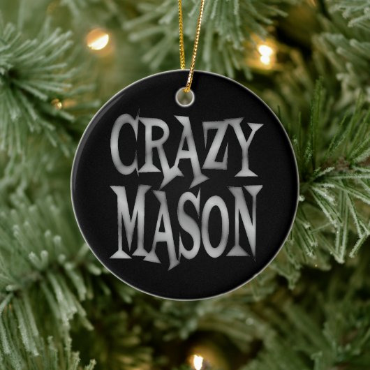 Crazy Mason Keramisch Ornament (Boom)
