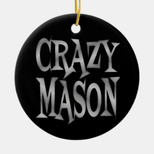 Crazy Mason Keramisch Ornament (Voorkant)