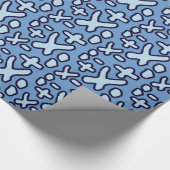Crazy Maths Symbols - Blue Cadeaupapier (Hoek)