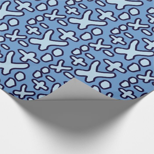 Crazy Maths Symbols - Blue Cadeaupapier (Hoek)