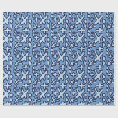 Crazy Maths Symbols - Blue Cadeaupapier (Vlak)