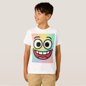 Crazy Meme Face Kinderen T-shirt (Voorkant volledig)