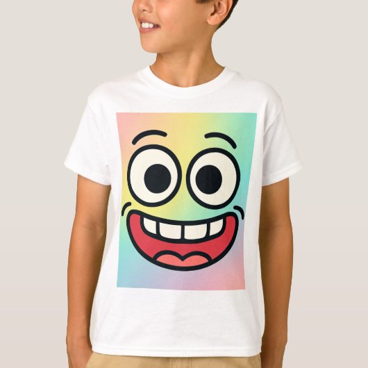 Crazy Meme Face Kinderen T-shirt (Voorkant)