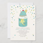 Crazy Milkshake Ice Cream Birthday Party Kaart (Voorkant)