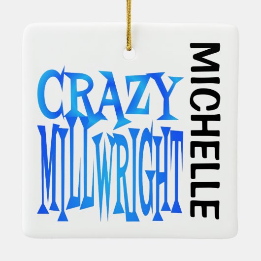 Crazy Millwright CUSTOM Keramisch Ornament (Achterkant)