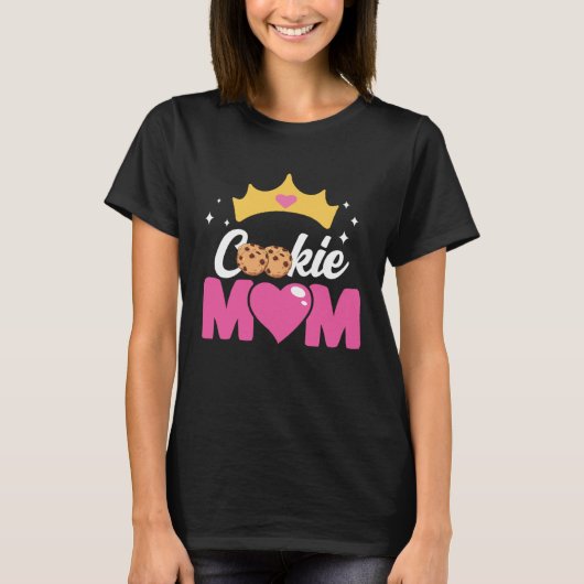 Crazy Mom Baking Mama Baker Chef Dessert Mothers D T-shirt (Voorkant)