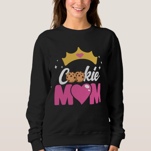 Crazy Mom Baking Mama Baker Chef Dessert Mothers D Trui (Voorkant)