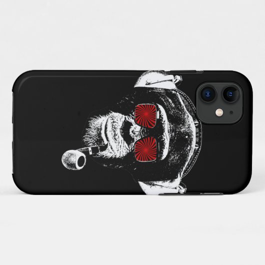 Crazy monkey Case-Mate iPhone case (Achterkant (horizontaal))
