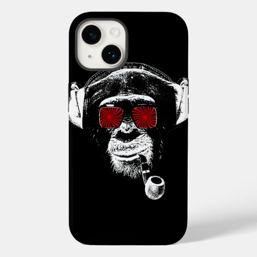 Crazy monkey Case-Mate iPhone case (Achterkant)