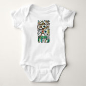 Crazy Monkey en Birds Romper (Voorkant)