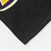 Crazy Monkey Gaat Bananen Sticker Fleece Deken (Hoek)