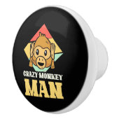 Crazy Monkey Man Keramische Knop (Rechts)