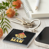 Crazy Monkey Man Sleutelhanger (Voorkant Rechts)