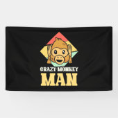 Crazy Monkey Man Spandoek (Horizontaal)