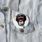 crazy monkey ronde button 7,6 cm (In situ)