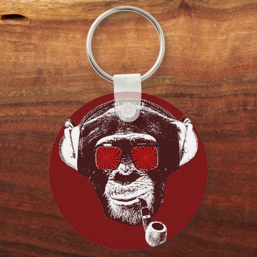 Crazy monkey sleutelhanger (Voorkant)